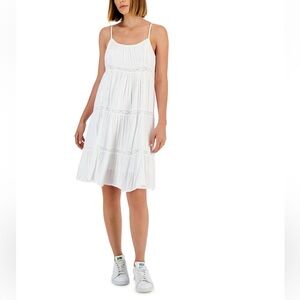 Lucky Brand Lace Tiered Mini Dress